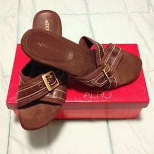 Aerosoles - Algebra Sandals in Brown Size 8 NIB